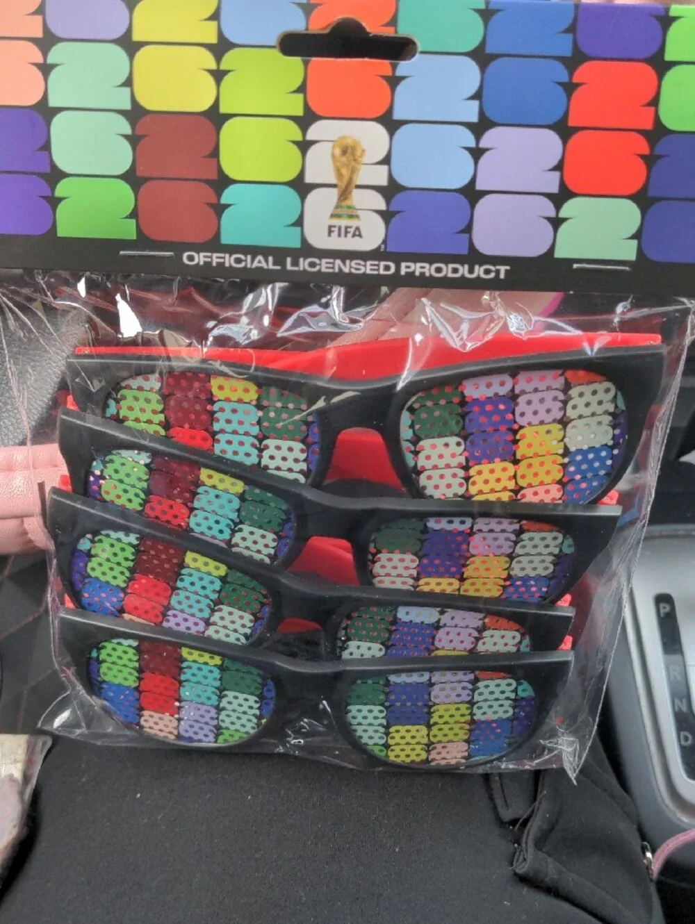 FIFA Multicolor Party Favor Sunglasses - Pack of 3